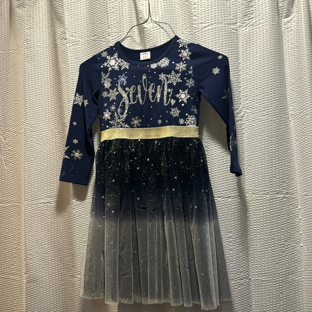 Seven year old Sparkling Birthday Dress
